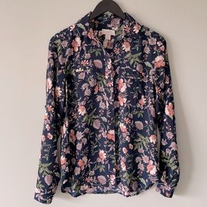 Loft Floral Button Down